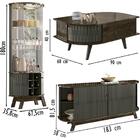 Cristaleira Buffet Mesa De Centro Momarin Mdt