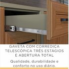 Cristaleira Camponesa 100% 1 Gaveta 2 Portas 66cmx221,5cm Mdf