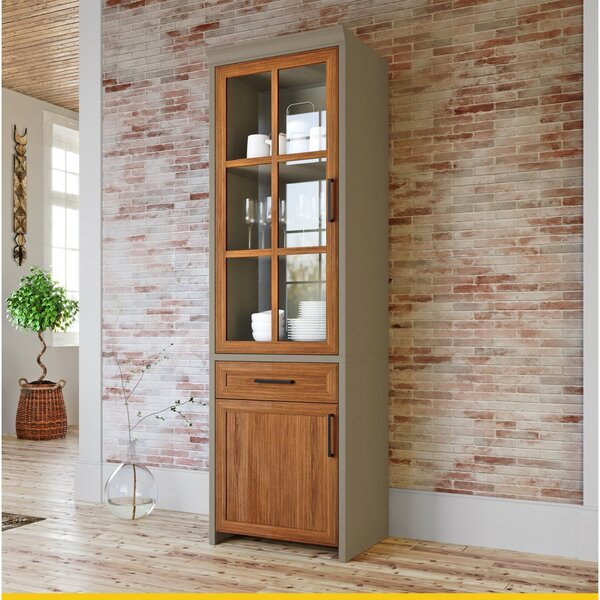 Cristaleira Camponesa 100% 1 Gaveta 2 Portas 66cmx221,5cm Mdf