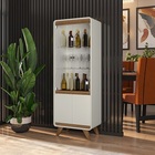 Cristaleira Channel Nature/off White - Fabrimóveis