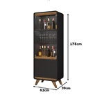 Cristaleira Channel Nature/preto Fosco - Fabrimóveis