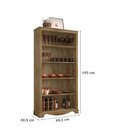 Cristaleira Chicago Com 4 Prateleiras Cinamomo