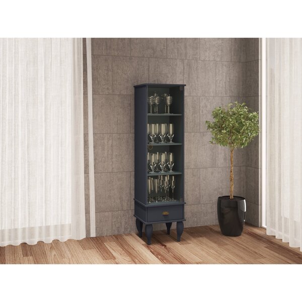 Cristaleira Clássica 1 Portas 1 Gaveta Petróleo