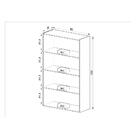 Cristaleira Clássica Quiditá 2 Portas Marrom Bronze