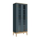 Cristaleira - Colonial 750cm X 1800cm X 410cm 2 Portas Mel /