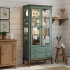 Cristaleira Colonial com Espelho 2 Portas 2 Gavetas Pés Luiz