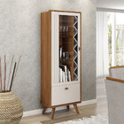 Cristaleira Com 01 Porta 01 Gaveta 11 Garrafeiros E 02 Pratel