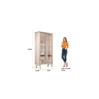 Cristaleira Com 02 Portas Vidro Évora Sala De Jantar Off Whit