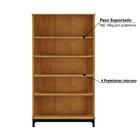 Cristaleira Com 2 Portas Em Madeira Maciça - Carvalho/preto