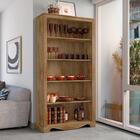 Cristaleira Com 4 Prateleiras Rouen Cinamomo