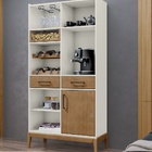 Cristaleira Com Adega 1 Porta 3 Gavetas Milão - Off White/fre