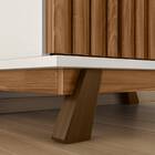 Cristaleira Com Adega E Buffet Aparador Ester Mel Off White T