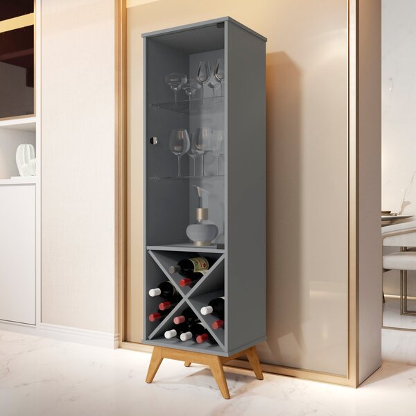 Cristaleira Com Adega Ônix Jb Bechara Ônix