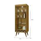 Cristaleira Com Adega Pérola New Mel