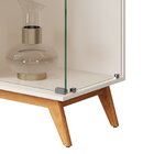 Cristaleira Com Lateral E Porta Ripada Jb Açaí Vidro Temp 4mm