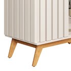 Cristaleira Com Lateral E Porta Ripada Jb Açaí Vidro Temp 4mm