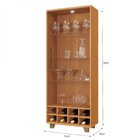 Cristaleira Com Led Arménia Mavaular Naturale