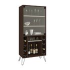 Cristaleira Com Porta Garrafas 2 Portas Scala Móveis Bechara