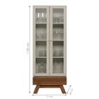 Cristaleira Com Portas De Vidro Bétis Freijo Off White