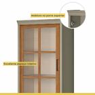 Cristaleira Com Vidro 2 Portas 1 Gaveta Nesher