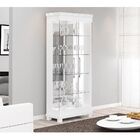 Cristaleira Cristal 02 Portas De Vidro Branco Acetinado G29 -