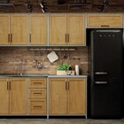 Cristaleira De Madeira 2 Portas 1 Gaveta Linha Cristal - Carv