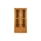 Cristaleira De Madeira Alta Euro - Nozes - Meu Móvel De Madei