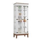 Cristaleira De Madeira Maciça 2 Portas Branco