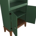 Cristaleira De Madeira Maciça 4 Portas Verde