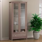 Cristaleira De Vidro 2 Portas 1 Gaveta E-954 Diamond