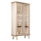 Cristaleira De Vidro Com Espelho E Led Lucie H01 - D'rossi -