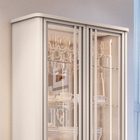 Cristaleira De Vidro Com Espelho E Led Lucie H01 - D'rossi -