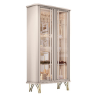 Cristaleira De Vidro Com Espelho E Led Lucie H01 - D'rossi -