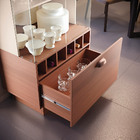 Cristaleira Decorativa Com Nicho Adega Embutido Peggy Nature