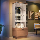 Cristaleira Decorativa Com Nicho Adega Embutido Peggy Nature