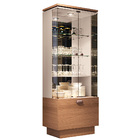 Cristaleira Decorativa Com Nicho Adega Embutido Peggy Nature