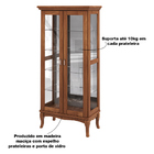 Cristaleira Decorativa Com Nicho Sala De Estar Bragi 2 Portas