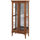 Cristaleira Decorativa Com Nicho Sala De Estar Bragi 2 Portas