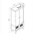 Cristaleira Detroit Nature - Tebarrot Móveis