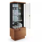 Cristaleira Diamante Com Led E Portas De Vidro - Pr Móveis