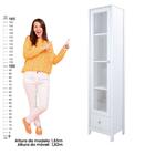 Cristaleira Ditália 1 Porta De Vidro 1 Gaveta E-962