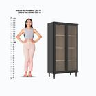 Cristaleira Ditália 2pt Com Trava Invisível E-957