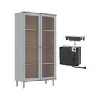 Cristaleira Ditália 2pt Com Trava Invisível E-957