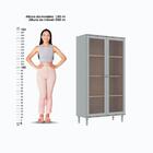 Cristaleira Ditália 2pt Com Trava Invisível E-957