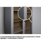 Cristaleira Ditália 2pt Com Trava Invisível E-957