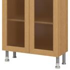 Cristaleira Ditália Aspen 2 Portas De Vidro Carvalho Cd-308