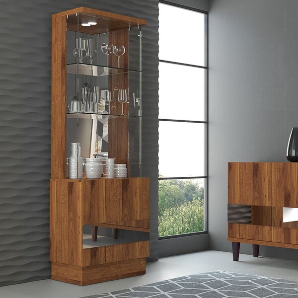 Cristaleira Dj Móveis 2 Portas E 3 Prateleiras New Viana