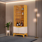 Cristaleira Dj Móveis Mdp/mdf Nice