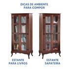 Cristaleira Duas Portas Madeira Maciça Rústica D113 Shop Jm