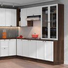 Cristaleira Dupla 4 Portas Com Vidro Unna Poliman Móveis Nogu